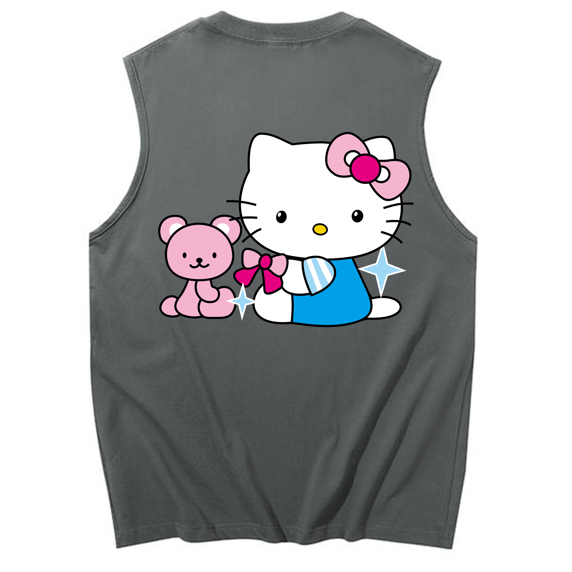 （画像用） Hello Kitty ハローキティ コットン100％タンクトップ（背面プリント）